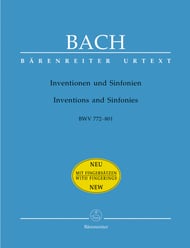 Inventions and Sinfonias, BWV772-801 piano sheet music cover Thumbnail